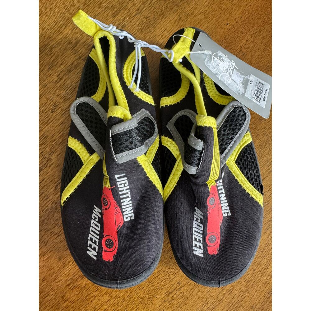 NWT Disney Cars Lightning McQueen Water Shoes Kids Size 12 - Picture 1 of 9